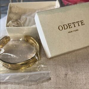 Odette gold cuff bracelet. BRAND NEW.